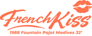 Logo S/V French Kiss 1988 Fountain Pajot Madives 32' -